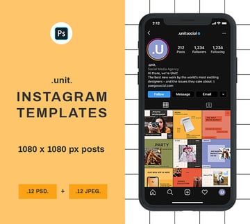 Instagram Grid Mockup Template